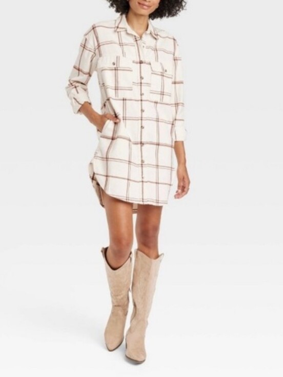 Universal Thread Dresses & Skirts - NWOT 100% Plaid Cotton Dress